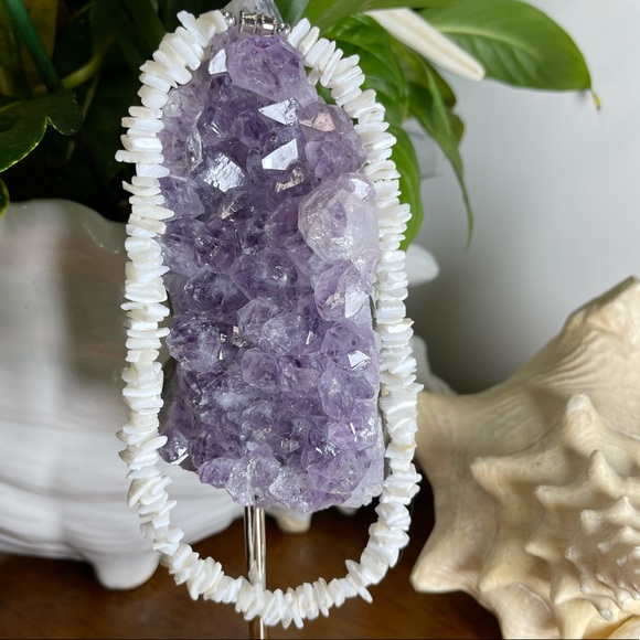 Vintage 90βs y2k puka shell necklace/ choker - Picture 1 of 7